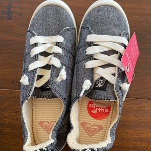 Brand new (still in box) Roxy Bayshore blue/grey sneakers